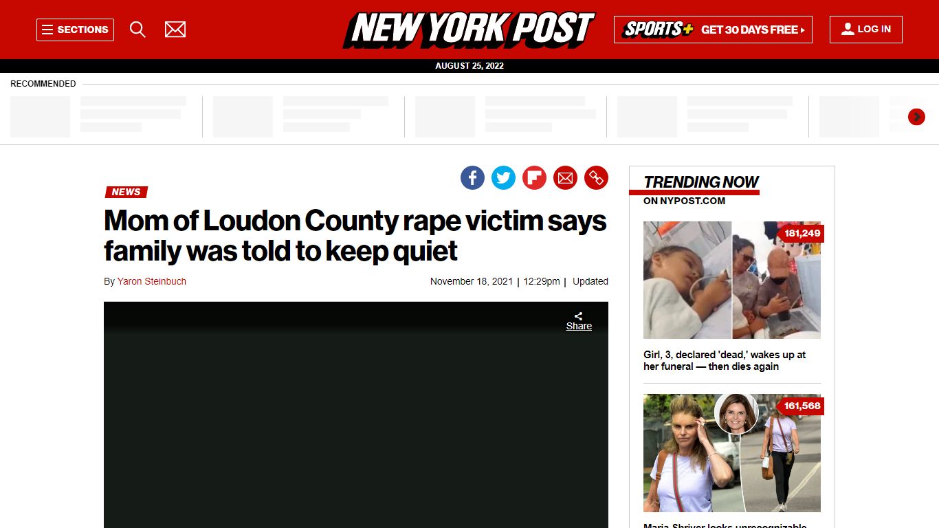 Mom of Loudon County rape victim says family was silenced - New York Post